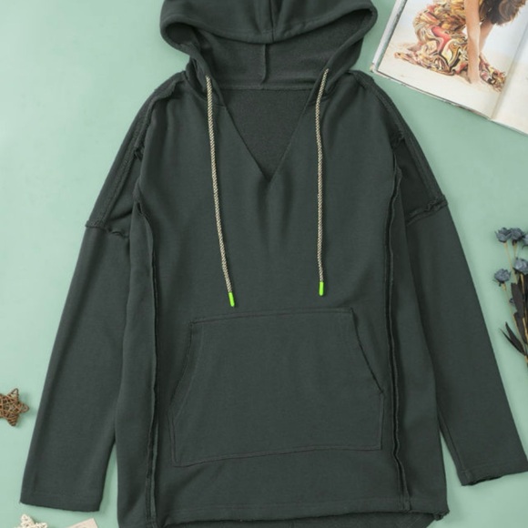 ⭐️Women's Black Casual Hoodie - Picture 2 of 10